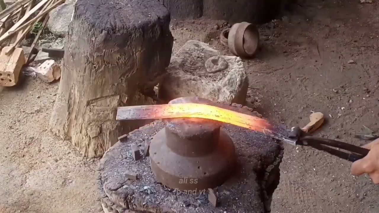 Cara membuat pisau seset super tajam dari bearing bekas sangat cocok untuk menguliti sapi