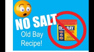 No Salt Old Bay Recipe