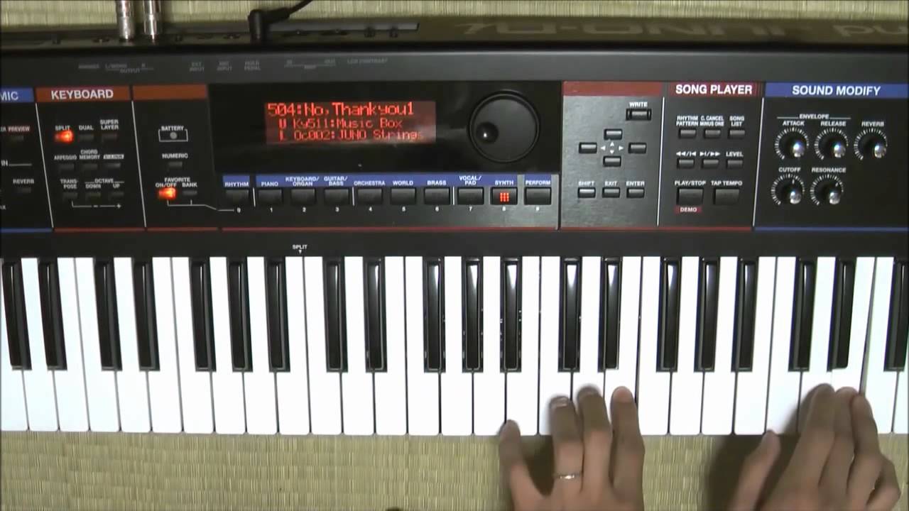 【けいおん!!】 NO,Thank you! を弾いてみた 手元Ver 【キーボード】