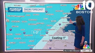 Weather forecast: 2 rounds of snow this weekend