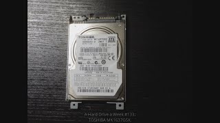 A Hard Drive a Week 133: TOSHIBA MK1637GSX (160 GB, 5,400 RPM, 2.5): Spinup/spindown sounds