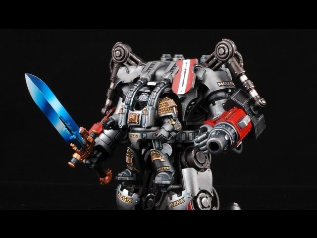 How To Paint Grey Knights for Warhammer 40,000 / GLAZE Force Weapons / Blue  Tinted Power Armour 