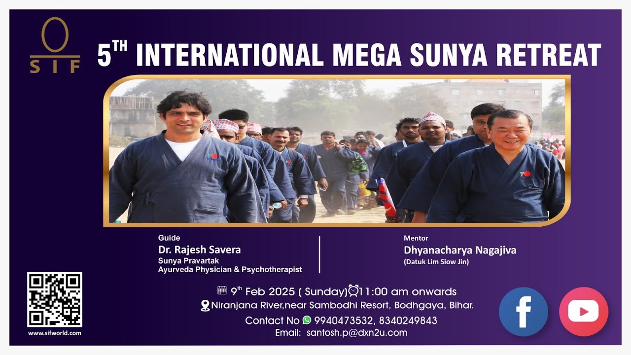 5th International Mega Sunya Retreat on 9th February 2025 at 11:00 AM India Time