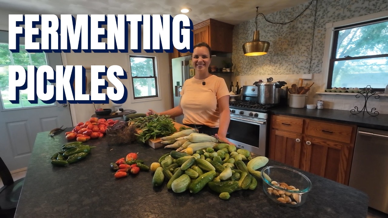 Fermenting Pickles and Preserving our July Garden Harvest!