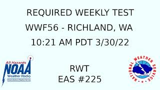 NWS Pendleton Required Weekly Test - WWF56 - *EAS #226 - 10:21 AM PDT 3/30/22