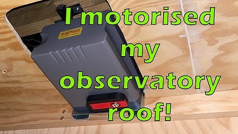 I motorised my Observatory roof!!