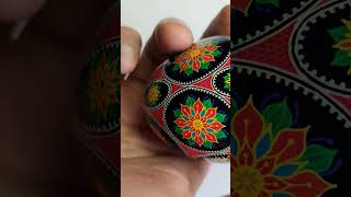 Goose egg shell art