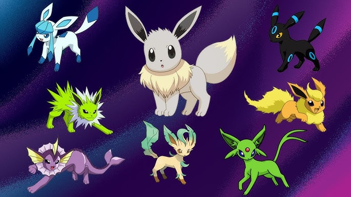 Pokémon as evoluções do Eevee 