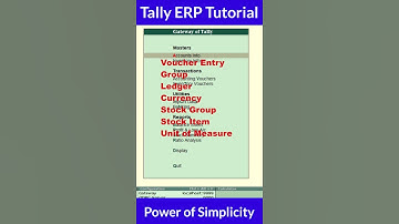 63:- Voucher statistics Report || #tallytutorial  || #shorts