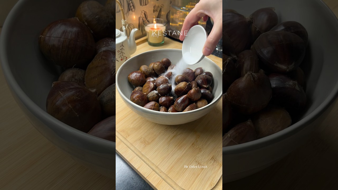 🔥 Kestaneler Hiç Bu Kadar Güzel Olmamıştı! #shorts #pratiktarifler #kolaytarifler #food #trending