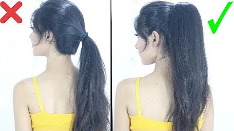 New High Ponytail Hairstyle For School, College, Work | Long Ponytail - DayDayNews