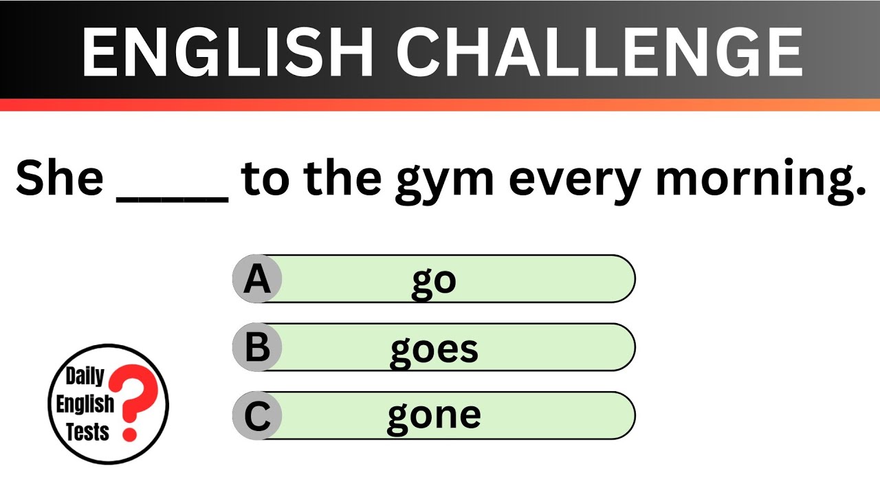 CHALLENGE YOUR ENGLISH KNOWLEDGE | 20 ENGLISH QUESTIONS 