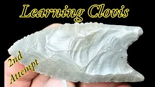 Learning Clovis Attempt # 2 Episode 2. Fluting With Indirect Percussion