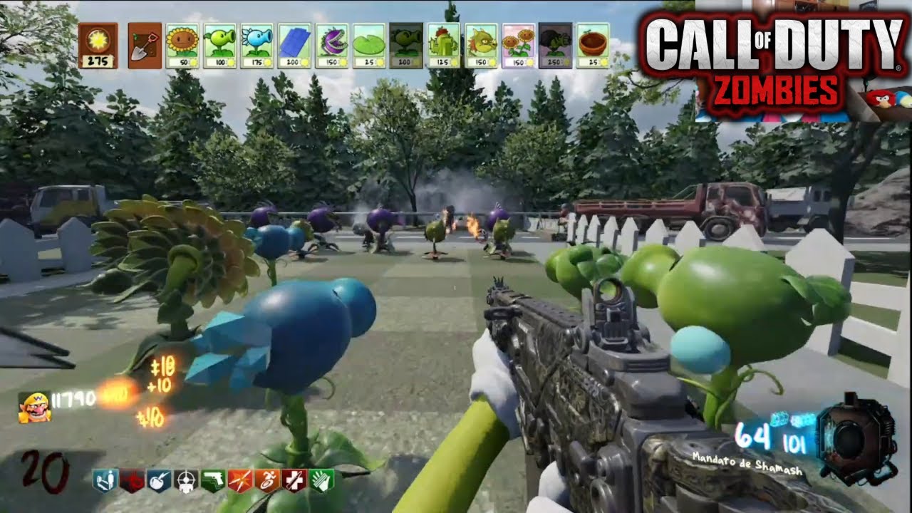 PLANTAS VS ZOMBIES CON SIMETRÍA CUSTOM ZOMBIES ÉPICO CON FINAL