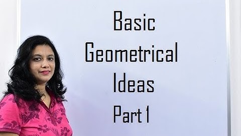 Class 6 Maths Chapter 4 Basic Geometrical Ideas Part 1
