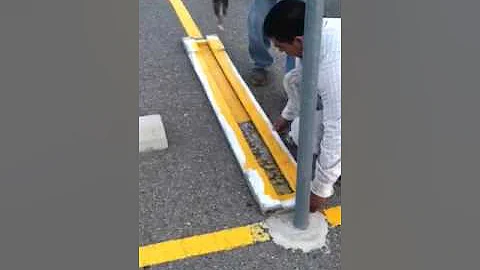 Parking lot striping 4 inch stencil