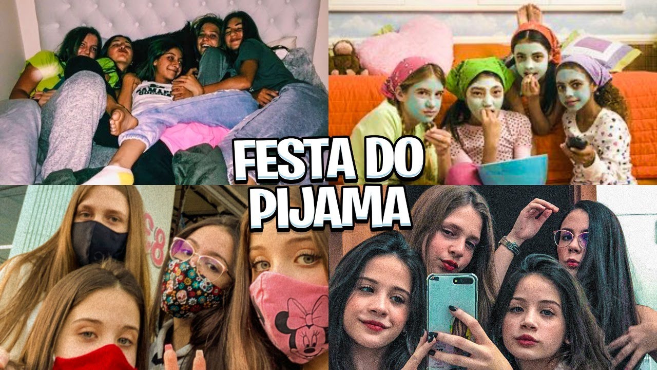 VLOG - FESTA DO PIJAMA COM MINHAS AMIGAS 