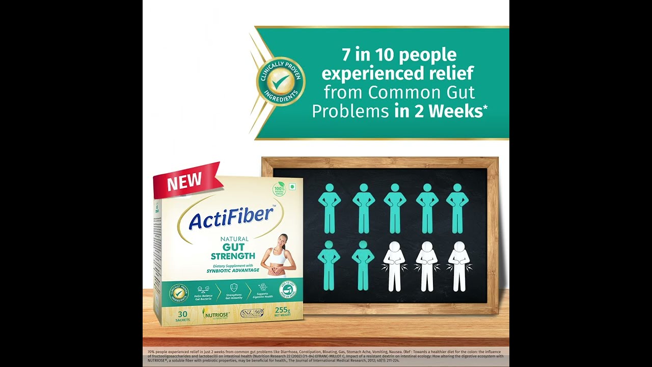 ActiFiber Natural Gut Strength - Clinically Proven Ingredients