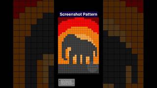 Macrame pixel pattern | Elephant wall hanging