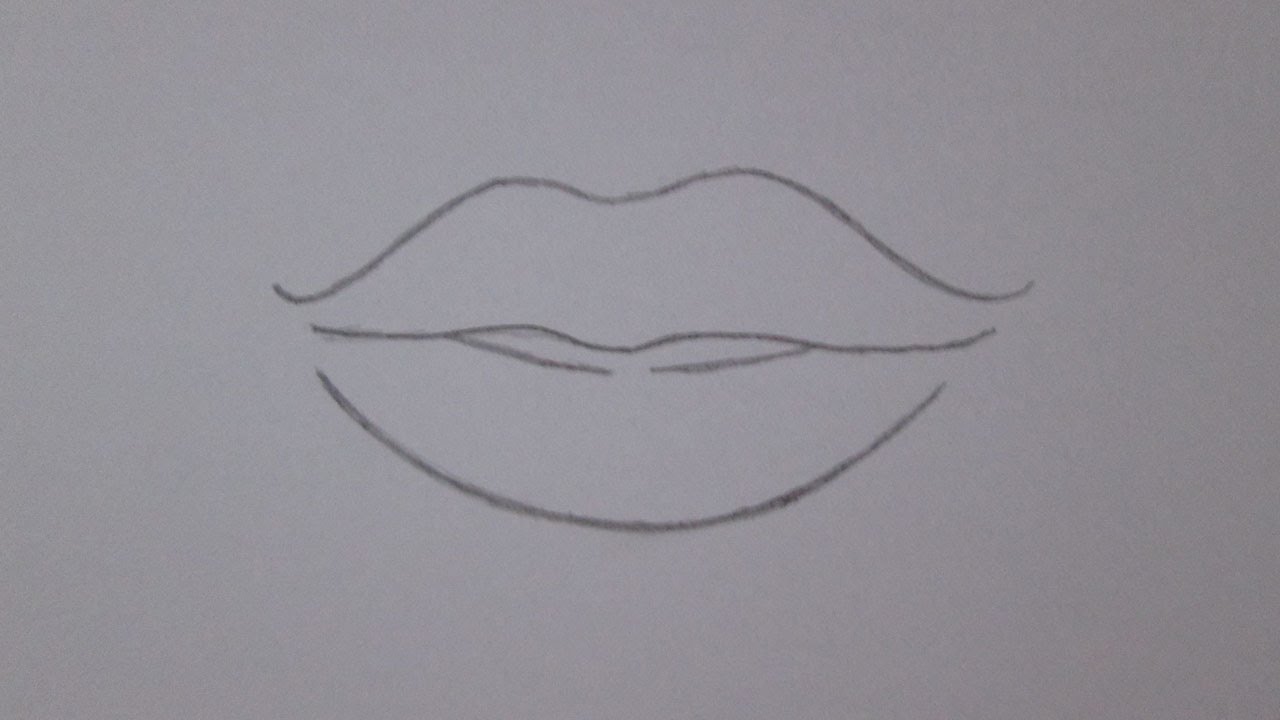 Como desenhar boca simples, Desenhos para iniciantes