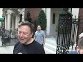 Elon Musk talks about hosting SNL, Dogecoin, and more on the streets of NYC