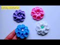 كروشيه وردة مجسمة بسيطة لتزيين اعمال الكروشيه crochet rose flower/وردة بالكروشي