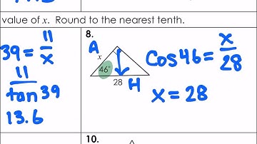 Acgeo Trig Ratios Finding Angle Measures Lesson