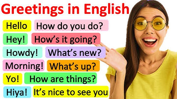 GREETINGS IN ENGLISH | Formal & informal | Learn with examples & scenario | learn with cartoon