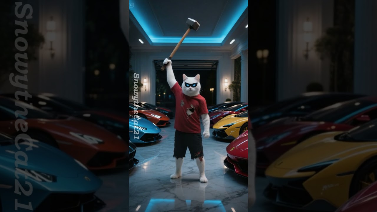 Cardboard Robot DESTROYED… But Watch Dad Cat’s Revenge!