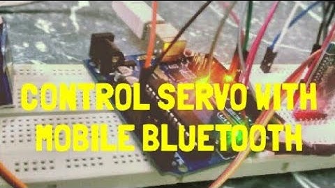 Control servo with mobile bluetooh
