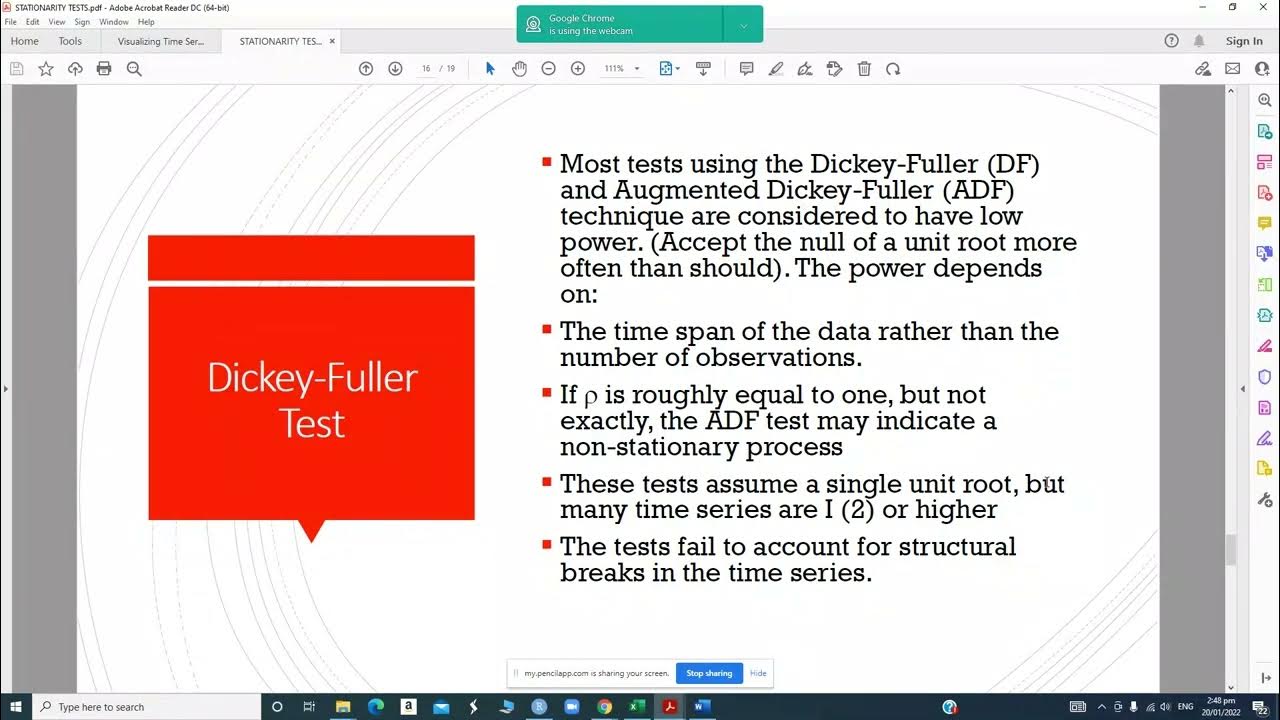 Running stationarity test in R YouTube