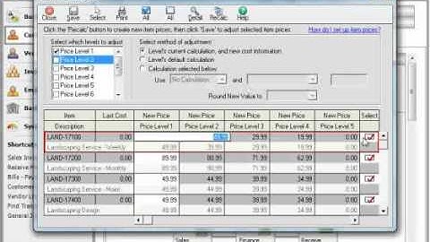 Sage 50 Tutorial Changing Item Prices Sage Training Lesson 8.3