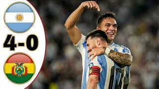 Argentina vs Bolivia 4-0 HL & All Goals Highlights screenshot 3