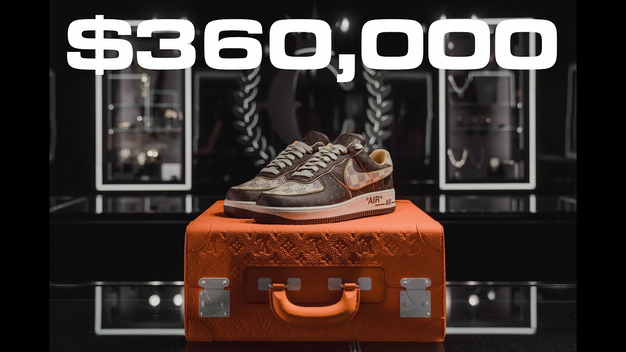 Louis Vuitton x Nike Air Force 1 $350,000 Auction
