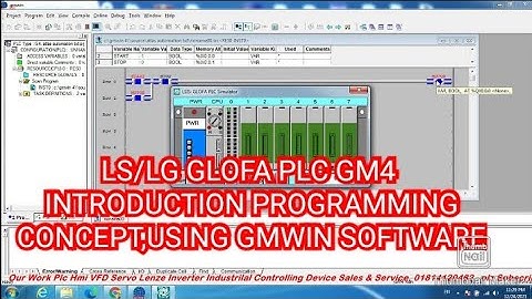 LS/LG GLOFA PLC GM4 INTRODUCTION PROGRAMMING CONCEPT, USING GMWIN SOFTWARE