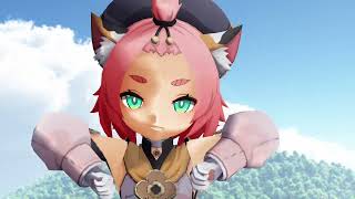 原神Mmd段々と大きくなるディオナでマオDiona Growth Dance