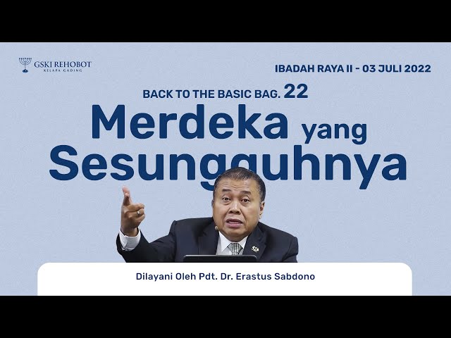 Pdt DR Erastus Sabdono - Fanatik Dengan Tuhan Panin 2
