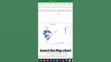 MAP chart in magic #excel #learnexcel #exceltips #pujari16
