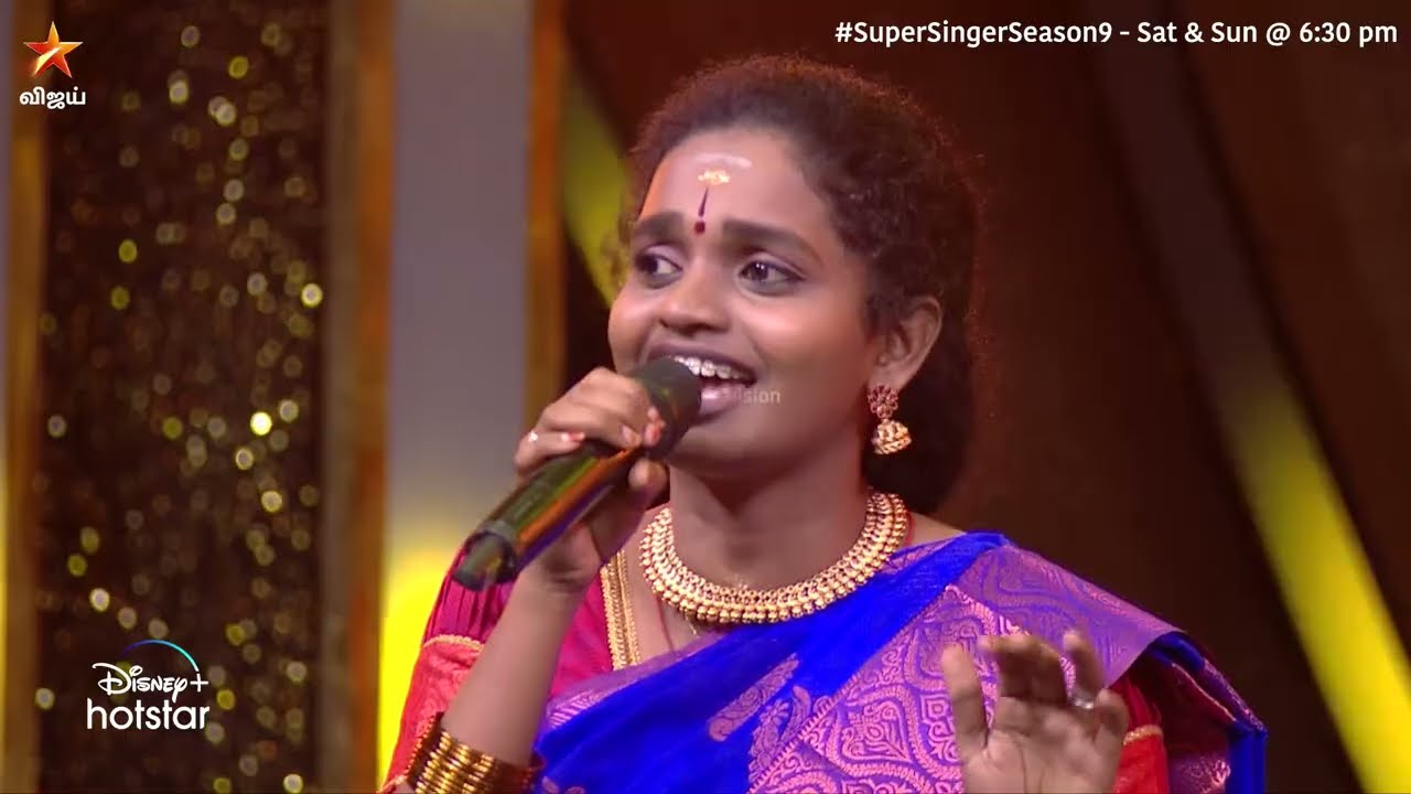 Madrasa Sutthi parkka poren Song Performance by  Aruna  Pooja   PriyaJerson  Super Singer Season 9