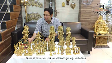 Ram Navami Special 1 to 3.5 feet Brass Ram Darbar Collection Morabadabd Wholesale Brass Items Murti