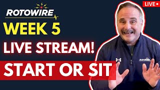 NFL Week 5 Start or Sit Q A