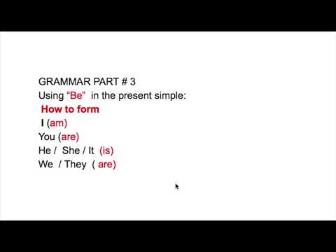 ENGLISH GRAMMAR PART # 3 --  USING 