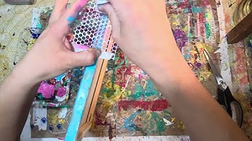 PART 1 - Mixed Media Collage Girl Painting - my process