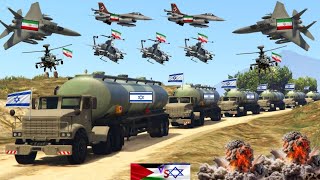 Irani Fighter Jets, Drone & War Helicopters Attack on Israeli Oil Supply Convoy in Jerusalem  GTA 5
