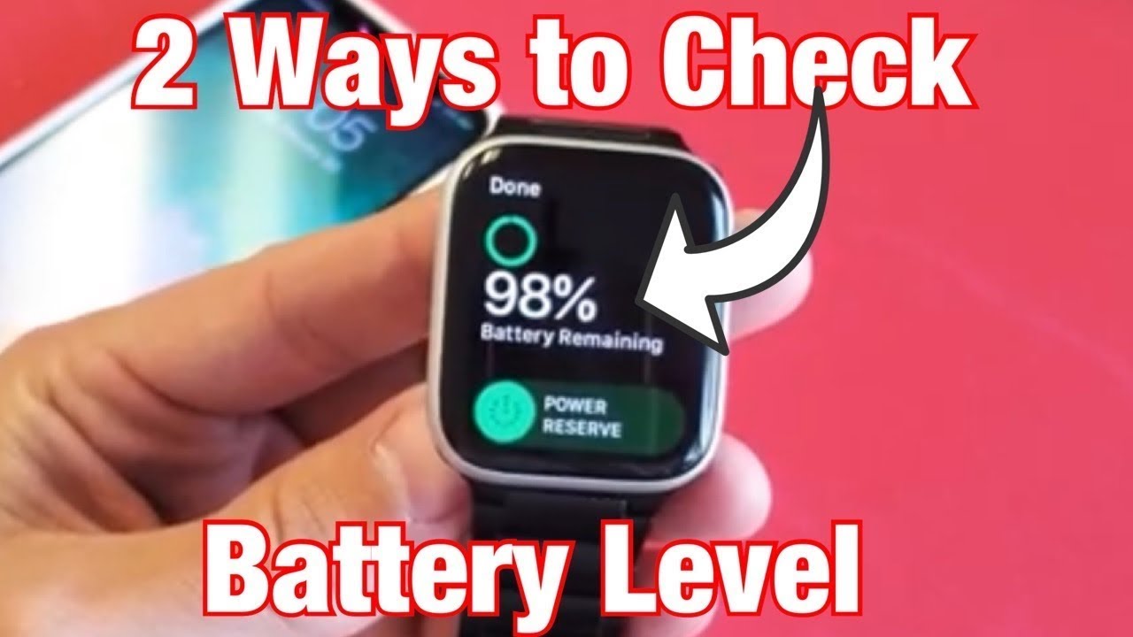 How To Check Battery Percentage On Apple Watch - YouTube