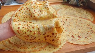 طريقة تحضير كريب حلو بدون سكر وبدون زبدة ولا زيت ناجح ومضمون %  les crêpes