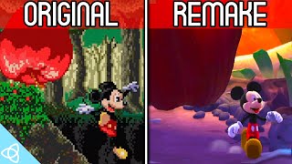 Castle Of Illusion Starring Mickey Mouse - Genesismega Drive Original Vs Ps3 Remake Side By Side