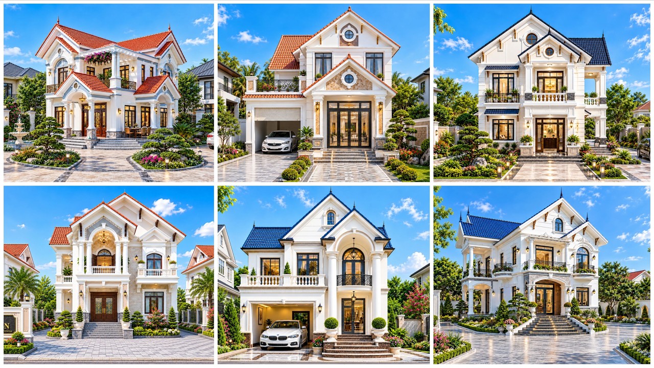 Tổng Hợp 38 Mẫu Nhà 2 Tầng Mái Thái Thiết Kế Hiện Đại 2027 #bietthu #maithai