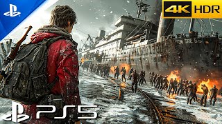 INFECTED CARGO DOCK (PS5) Immersive ULTRA Graphics Gameplay [4K60FPS] World War Z