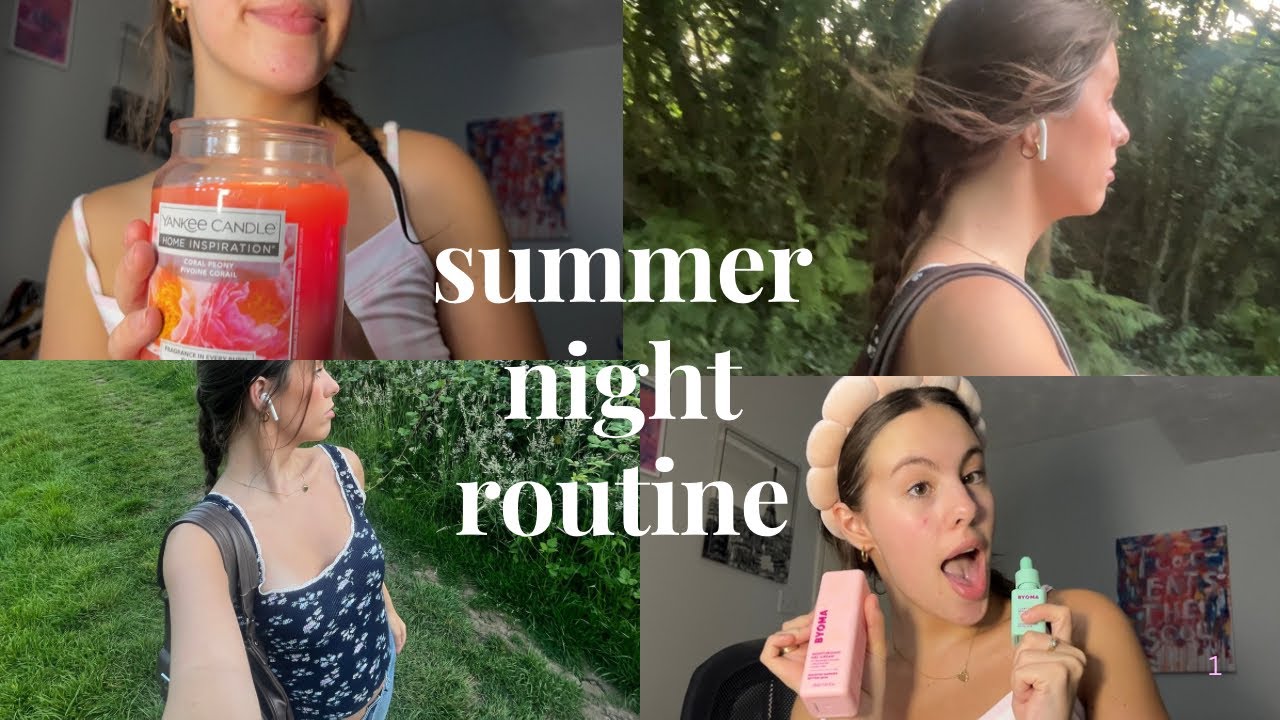 That Girl Summer Night Routine 🌙 | Productive + Aesthetic Reset - YouTube